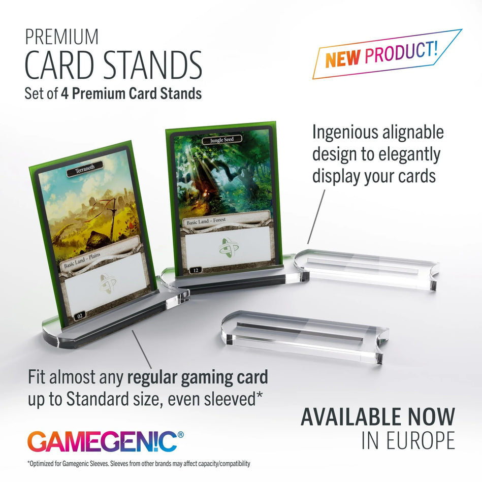 Gamegenic - Premium Card Stands Set 4x Acrylic TCG Zubehör