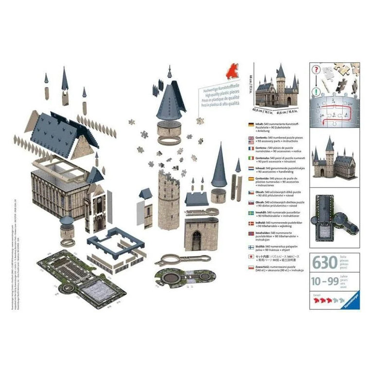Harry Potter Hogwarts Castle 3D Puzzle - DE Brettspiele