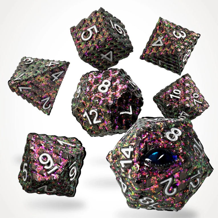 CritStones Metall RPG Dice Set