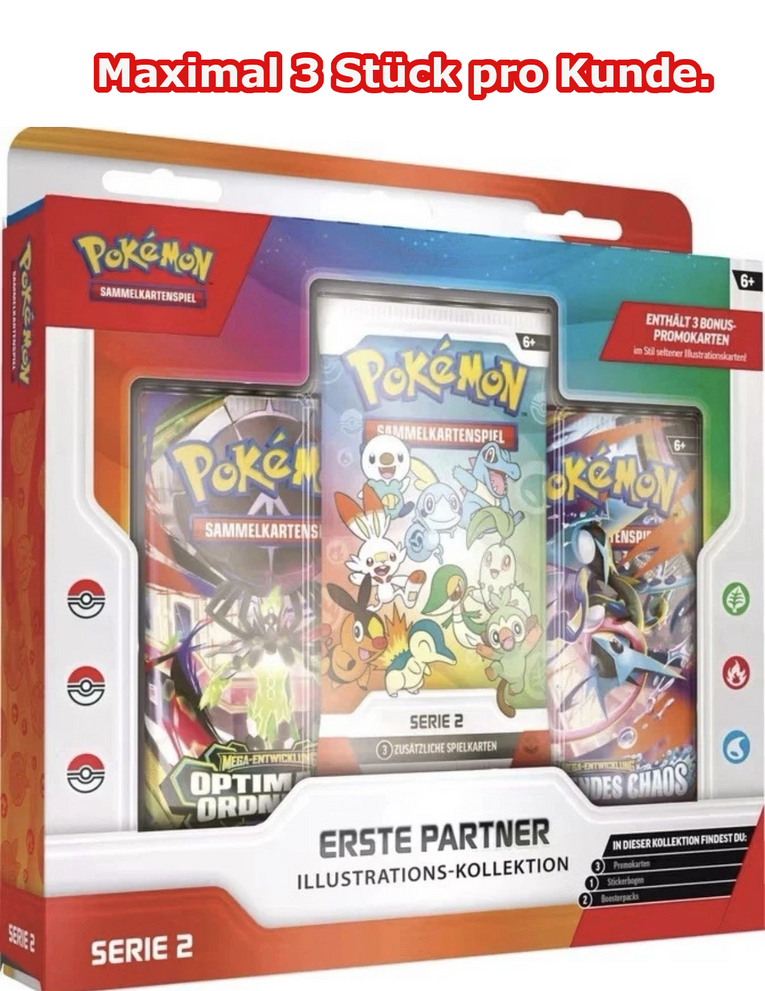 Pokémon Erste Partner Illustrations-Kollektion Serie 2 DE