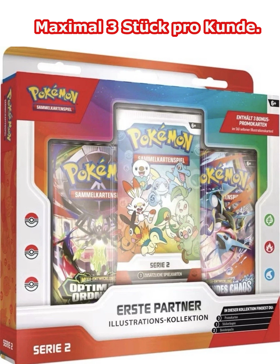 Pokémon Erste Partner Illustrations-Kollektion Serie 2 DE