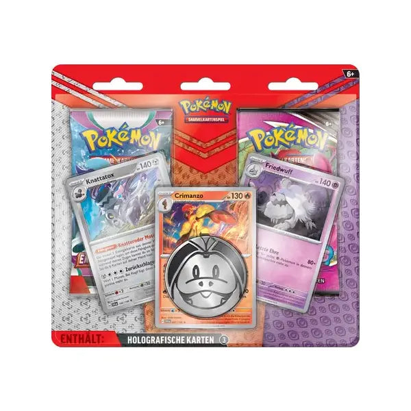 Pokémon Aufgewerteter 2er Pack Blister Crimanzo DE