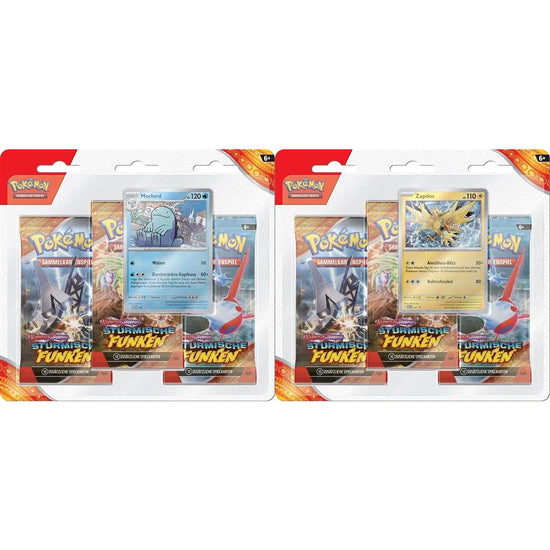 Pokémon - Karmesin & Purpur - Stürmische Funken - 3-Pack