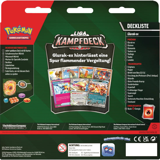 Pokémon - Liga - Kampfdeck - Glurak ex & Tauboss ex - DE