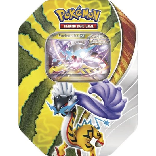 Pokémon - Paradox-Schicksale - Tin Box - DE Furienblitz ex