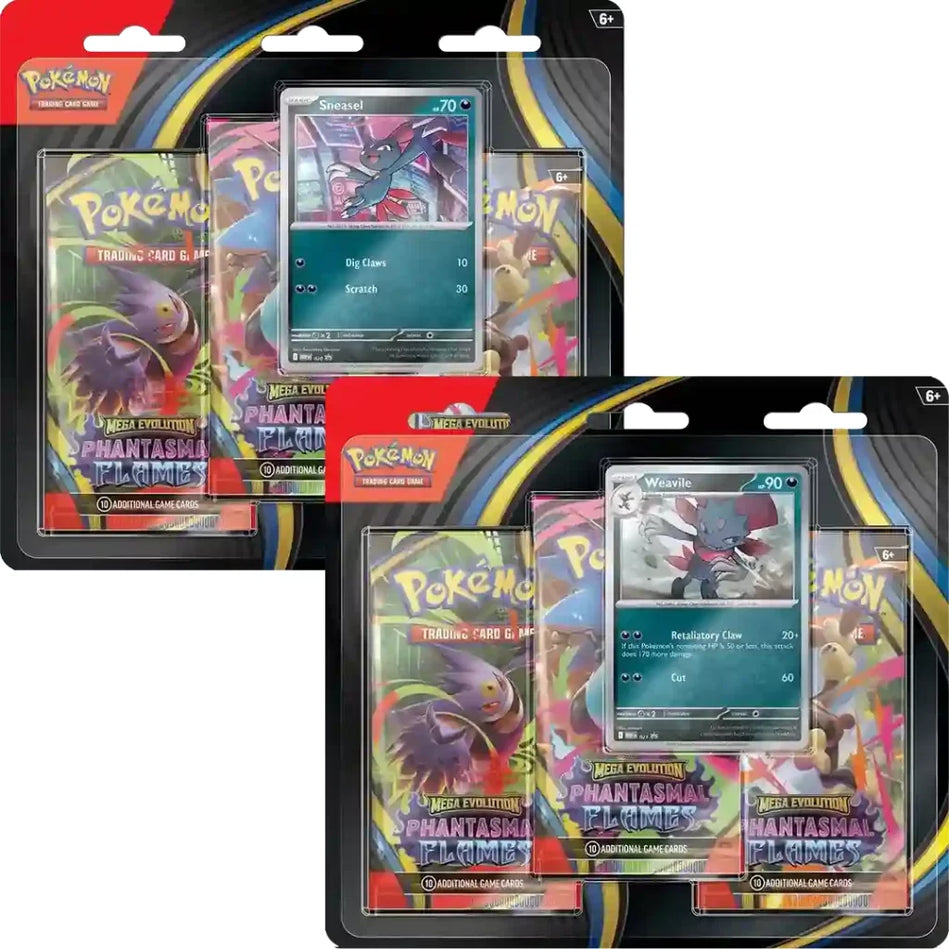 Pokémon Phantasmal Flames ME02 3 Pack Blister EN