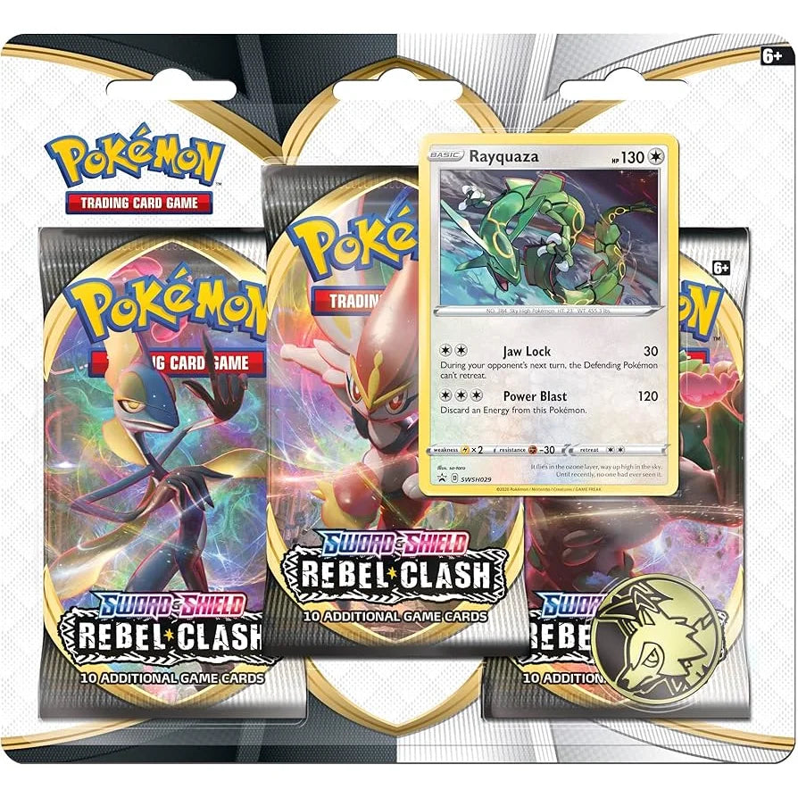 Pokémon - Sword & Shield - Rebel Clash - 3-Pack Blister