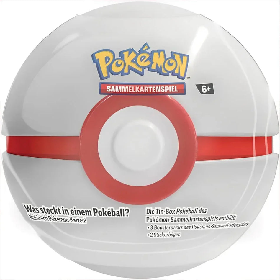 Pokémon - Tin-Box Pokéball - 2024 - DE Premierball - Weiß