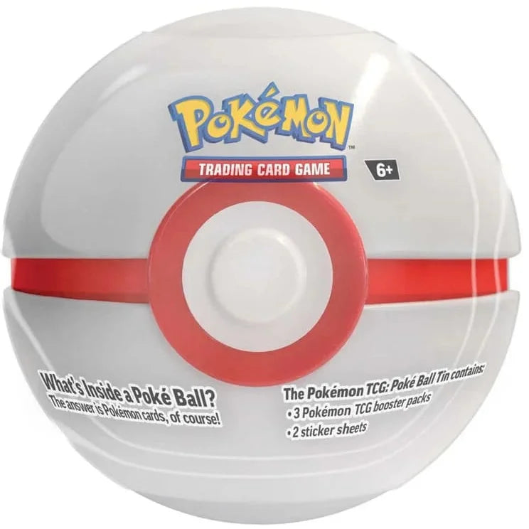 Pokémon Tin-Box Pokéball E25 - EN Premierball - Weiß