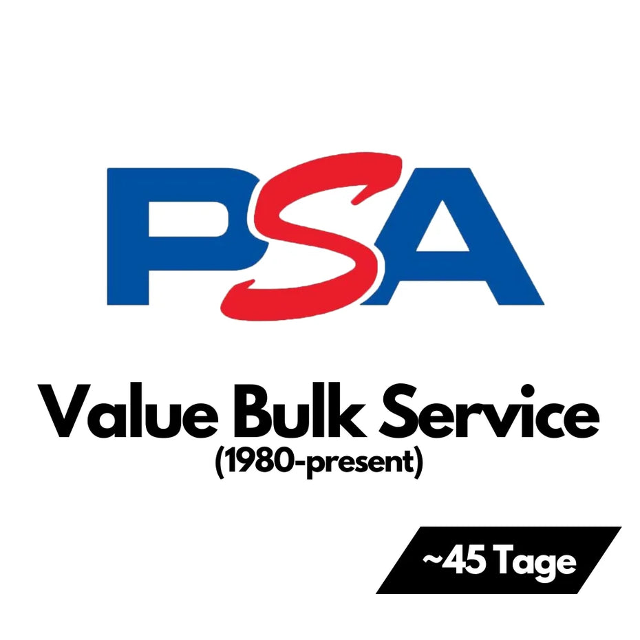 PSA Value Bulk (1980 - Present) Submission Service