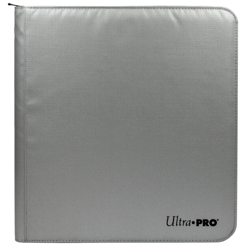 Ultra PRO - 12-Pocket - Zippered - PRO Binder Silver TCG