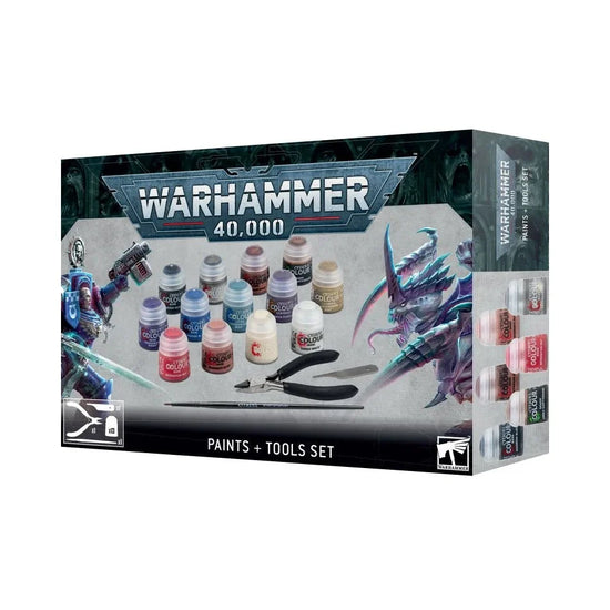 Warhammer 40k - Zubehör Paints + Tools Set DE